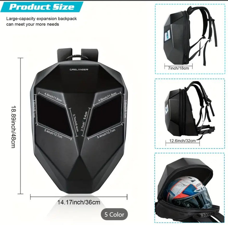DIY Programmable LED Screen cyclist/Motorcycle Backpack Unisex